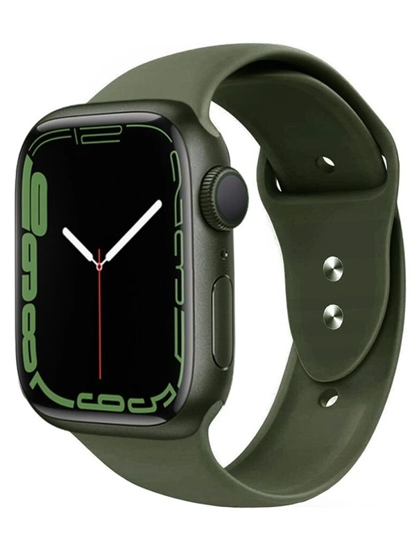 Techprotect Apple Watch 38  40  41 mm silikoninis dirželis, žalia, 1 nuotrauka